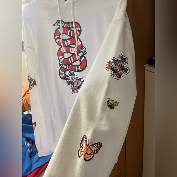 Snake and Rose Hoodie - Picture 3 of 4